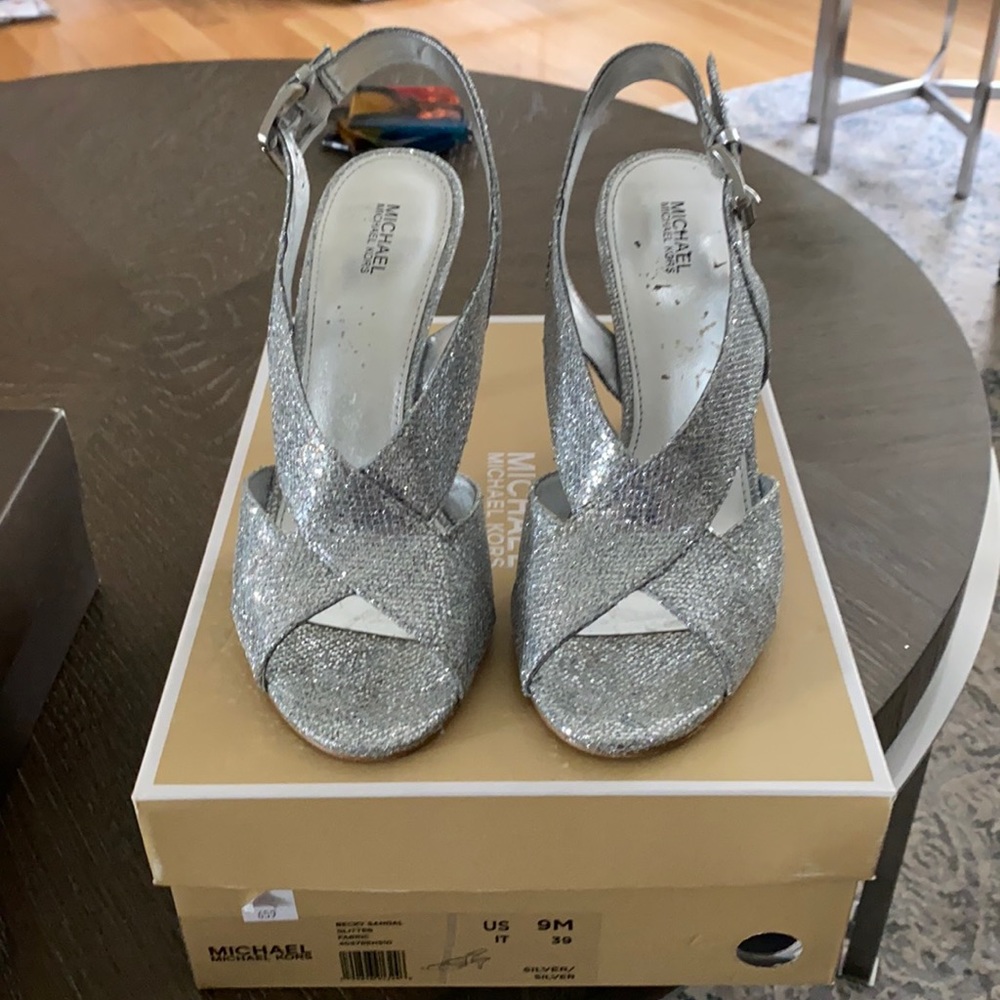 Michael Kors Silver high heels